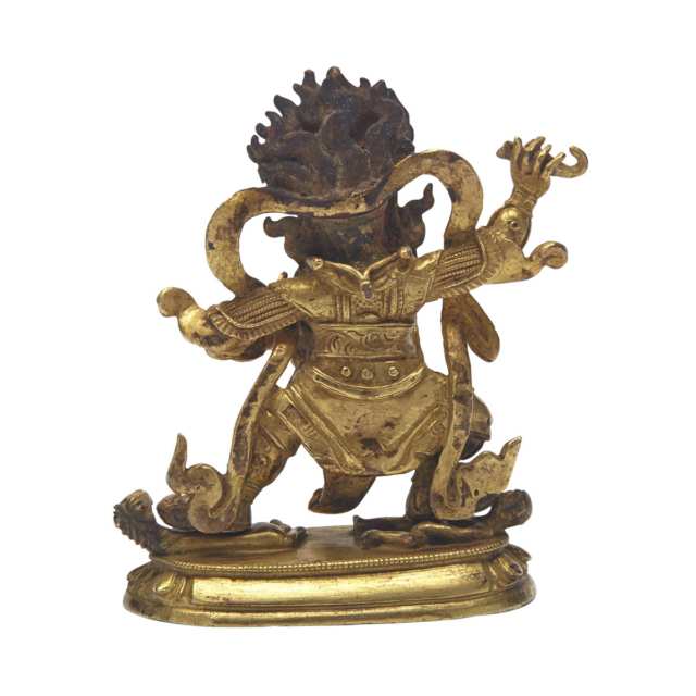 Bronze Figure of Vajrapani, Tibeto-Chinese, 19th/20th Century
