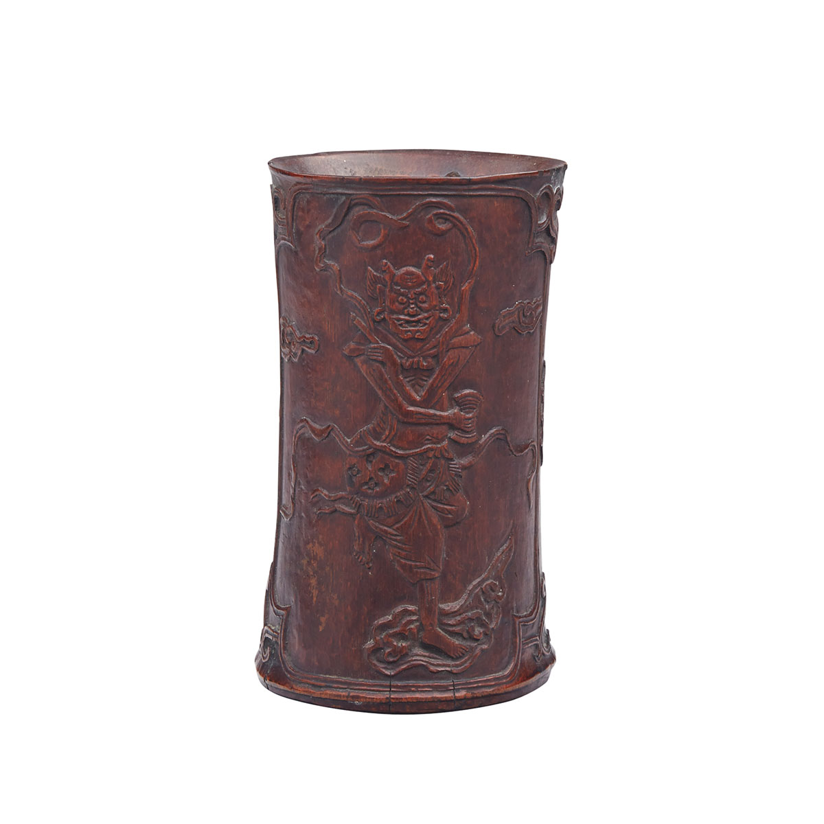 Lacquered Bamboo Brushpot, Early 20th Century