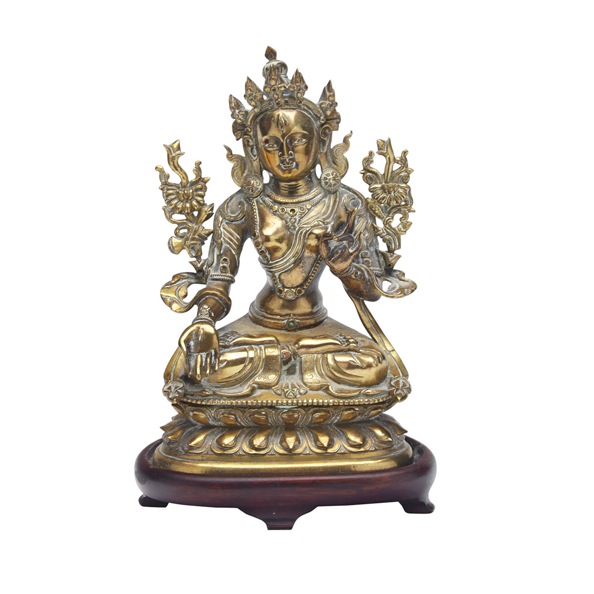 Gilt Bronze Figure of Tara, Tibet, 18th Century