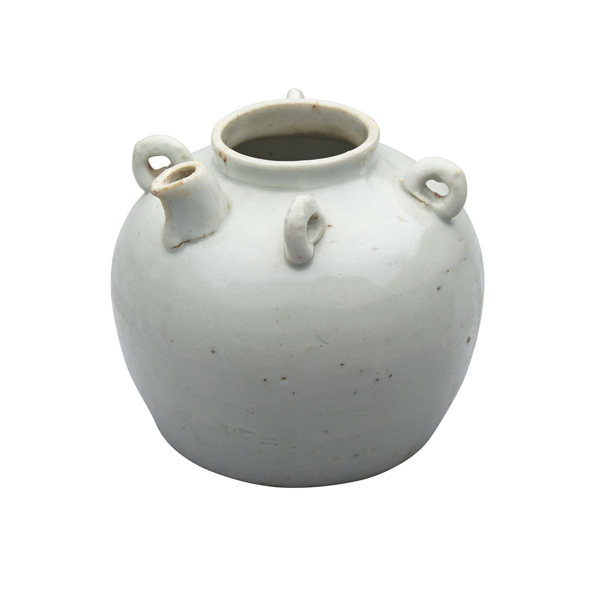 White Glazed Wine Ewer, Ming Dynasty
