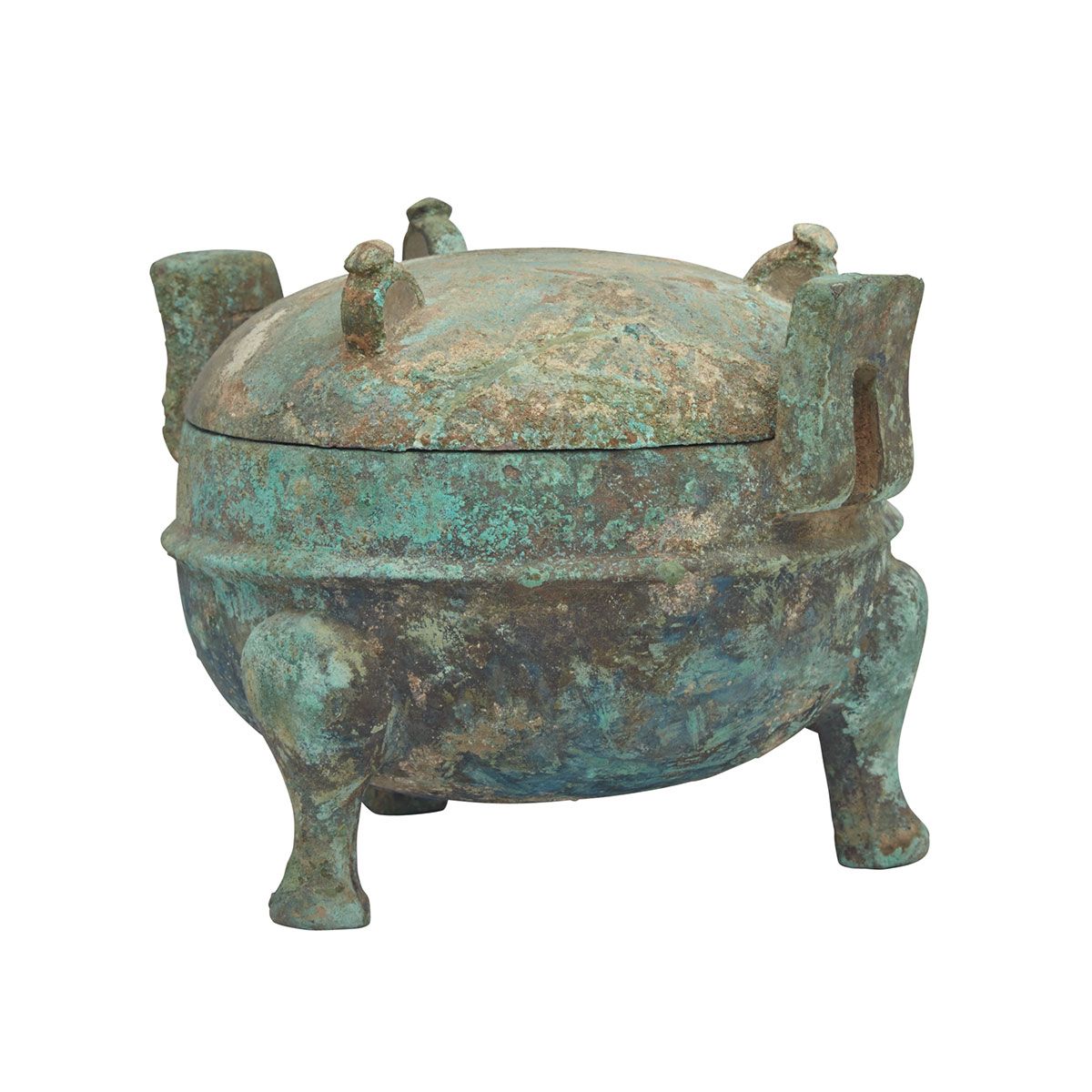Bronze Tripod Vessel, Ding, Han Dynasty