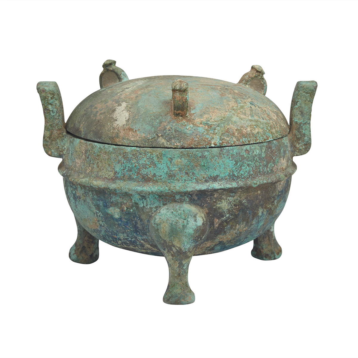 Bronze Tripod Vessel, Ding, Han Dynasty