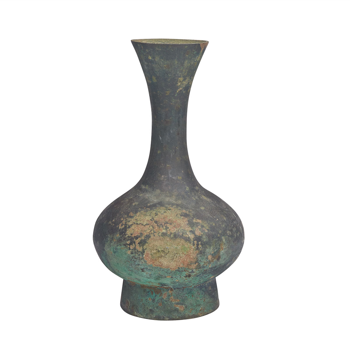 Bronze Bottle Vase, Han Dynasty