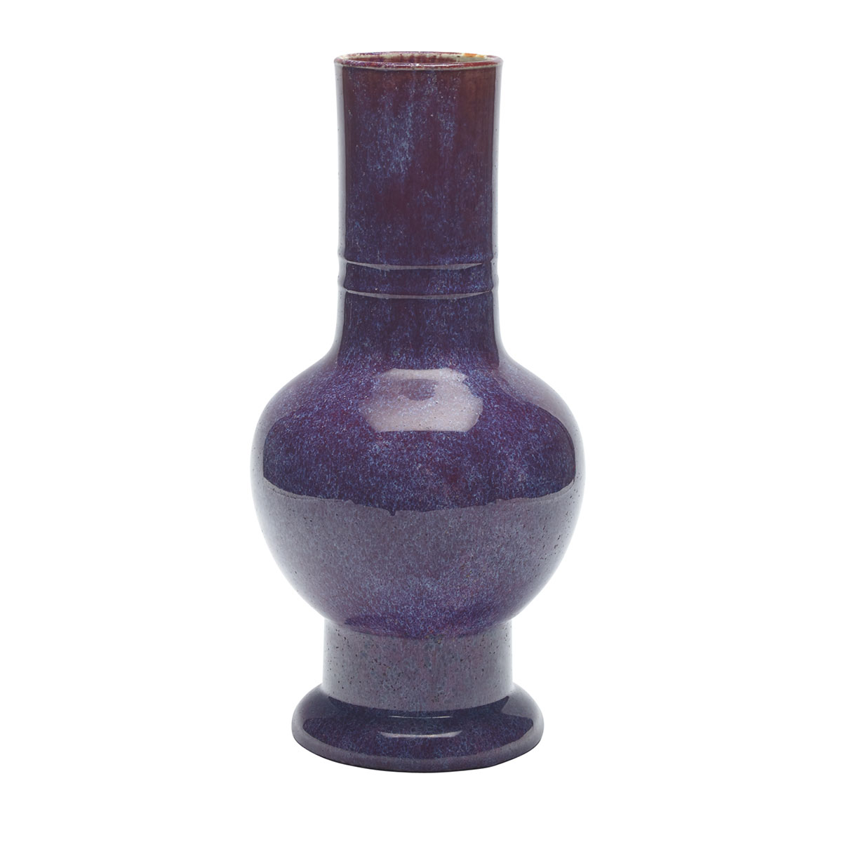 Large Flambé Glazed Vase, 19th Century