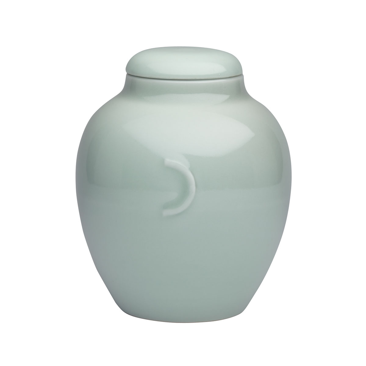 Celadon Glazed Jar and Cover, Qianlong Mark and Possibly of the Period (1736-1795)