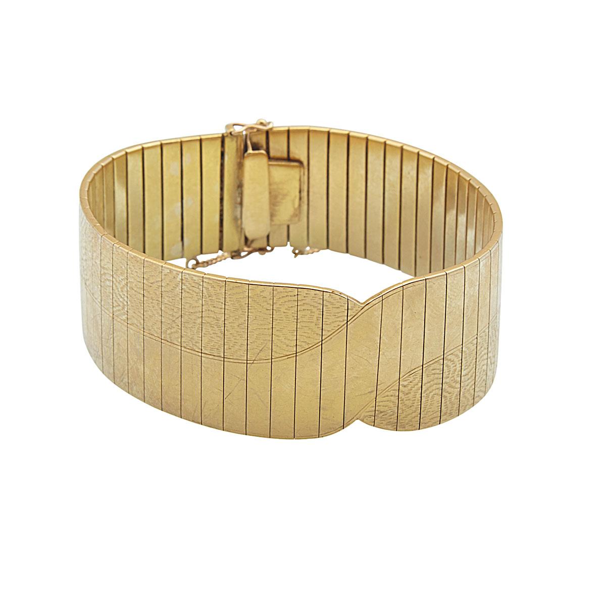 Birks 18k Yellow Gold Strap Bracelet