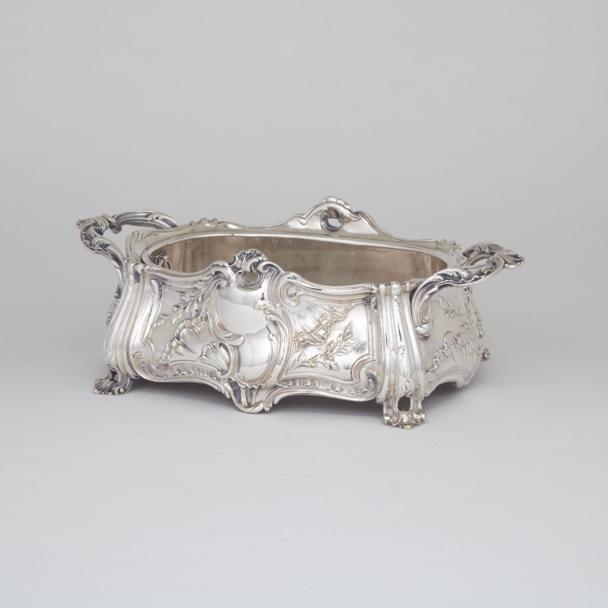 French Silver Plated Two-Handled  Centrepiece, Christofle, c.1900