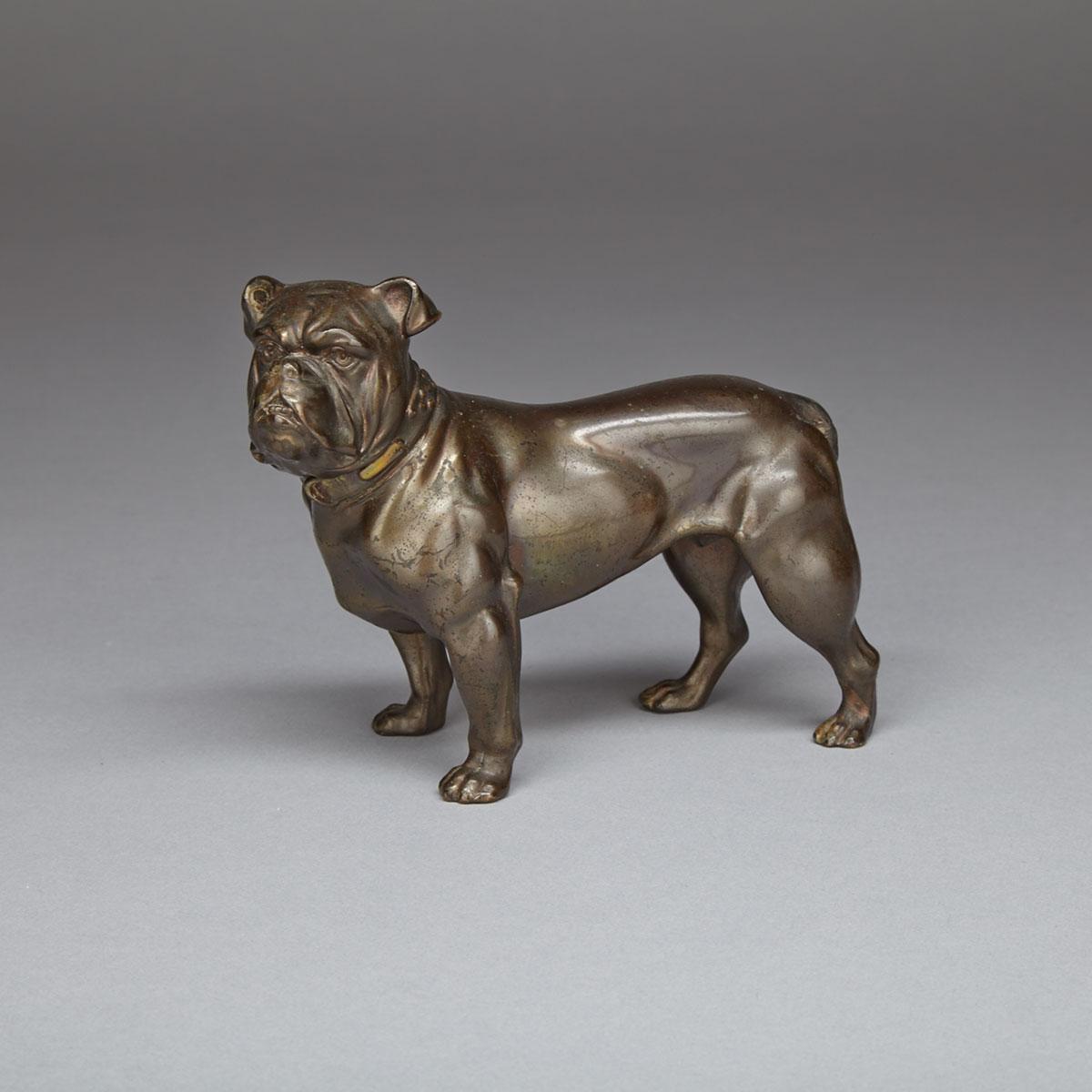 Patinated Bronze Model of a Bulldog, early-mid 20th century