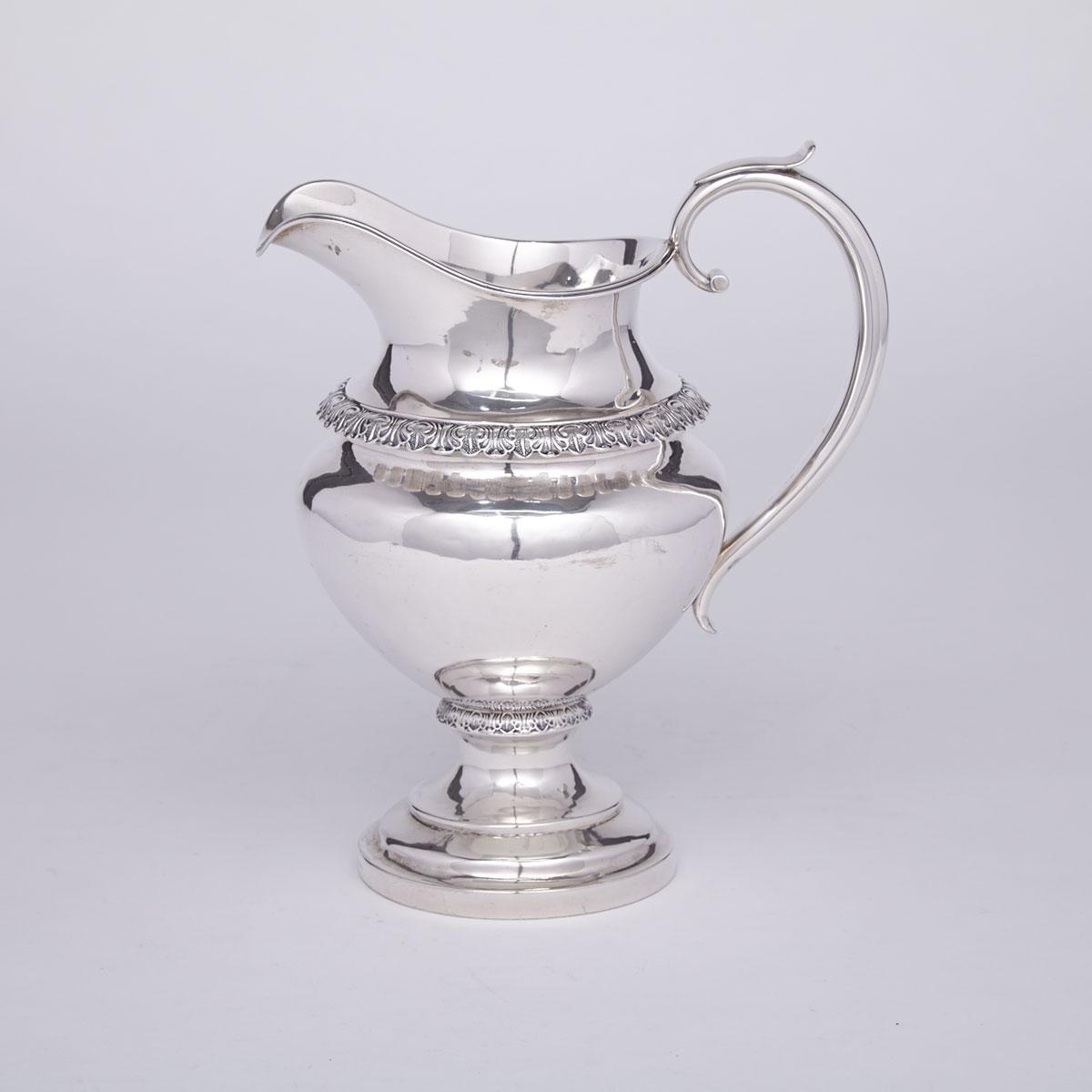 American Silver Water Jug, Benjamin C. Frobisher, Boston, Mass., c.1840