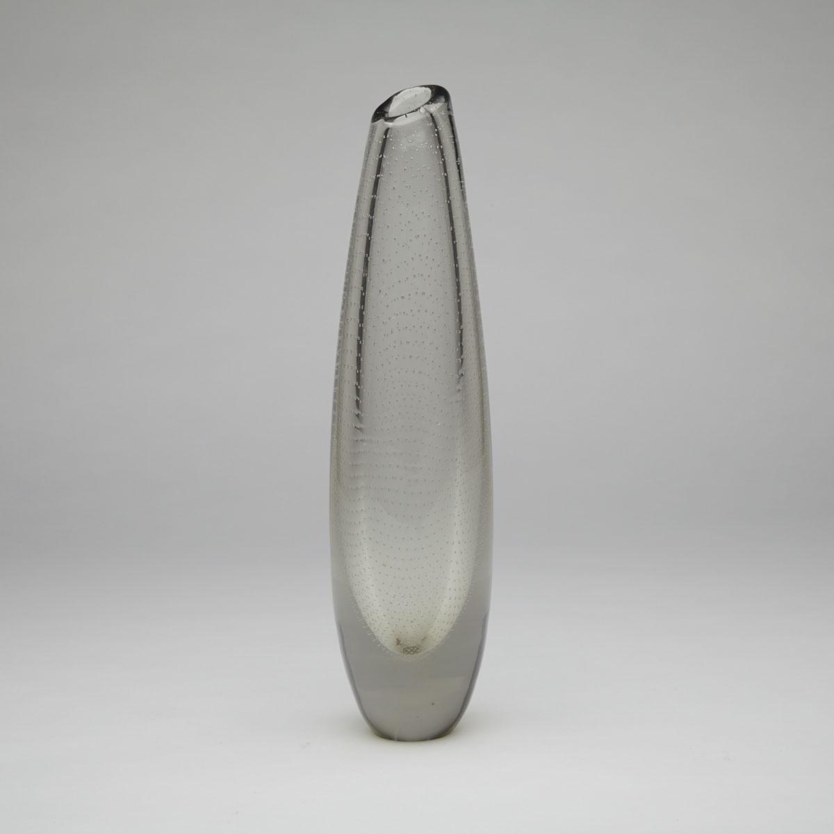 Gunnel Nyman Controlled Bubbles Glass Vase, 1948