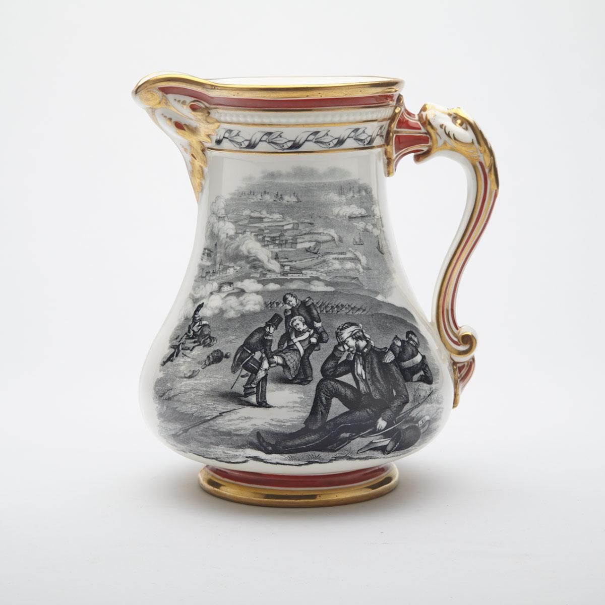 Stoneware ‘Royal Patriotic Jug’, Samuel Alcock & Co. Hill Pottery, Burslem, c.1855