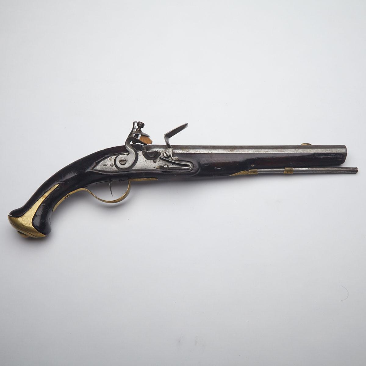 Reproduction Continental Flintlock Pistol, 20th century