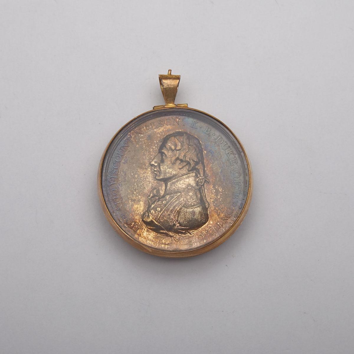 Mathew Boulton’s Silvered Bronze Trafalgar Medal, 19th century