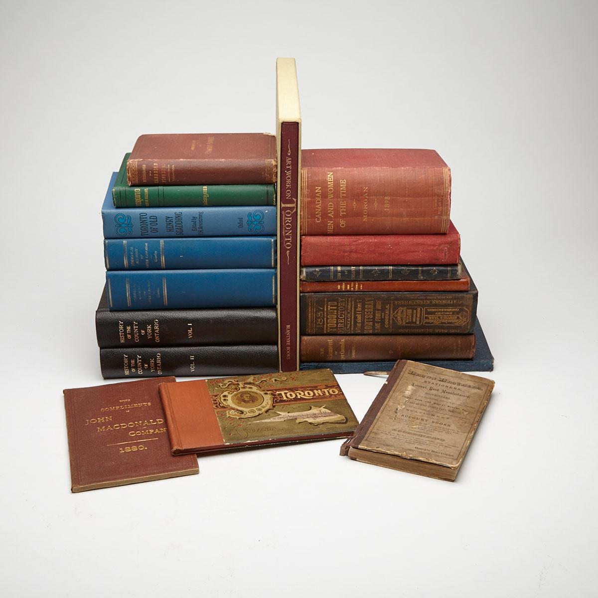 Eighteen 19th and Early 20th Century Volumes on Toronto