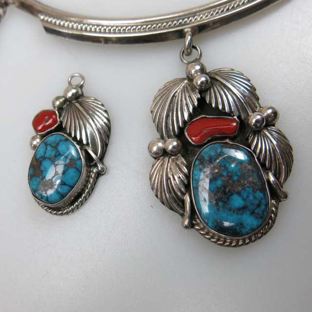 Phillip Sanchez Navajo Sterling Silver Necklace