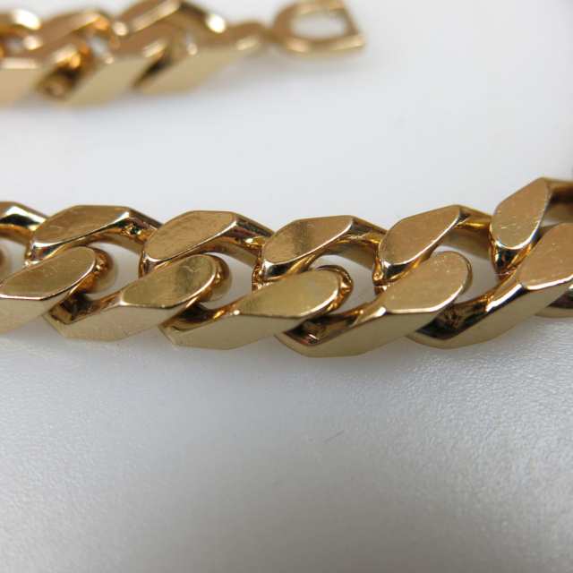 Christian Dior German Gold Tone Metal Curb Link Necklace