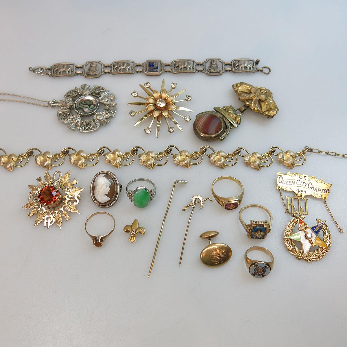 Quantity Of Gold, Silver & Costume Jewellery