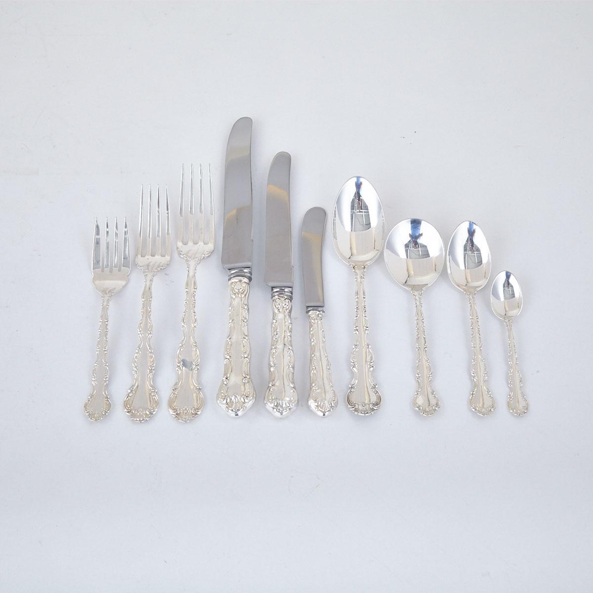 Canadian Silver ‘Pompadour’ Pattern Flatware Service, Henry Birks & Sons, Montreal, Que., 20th century