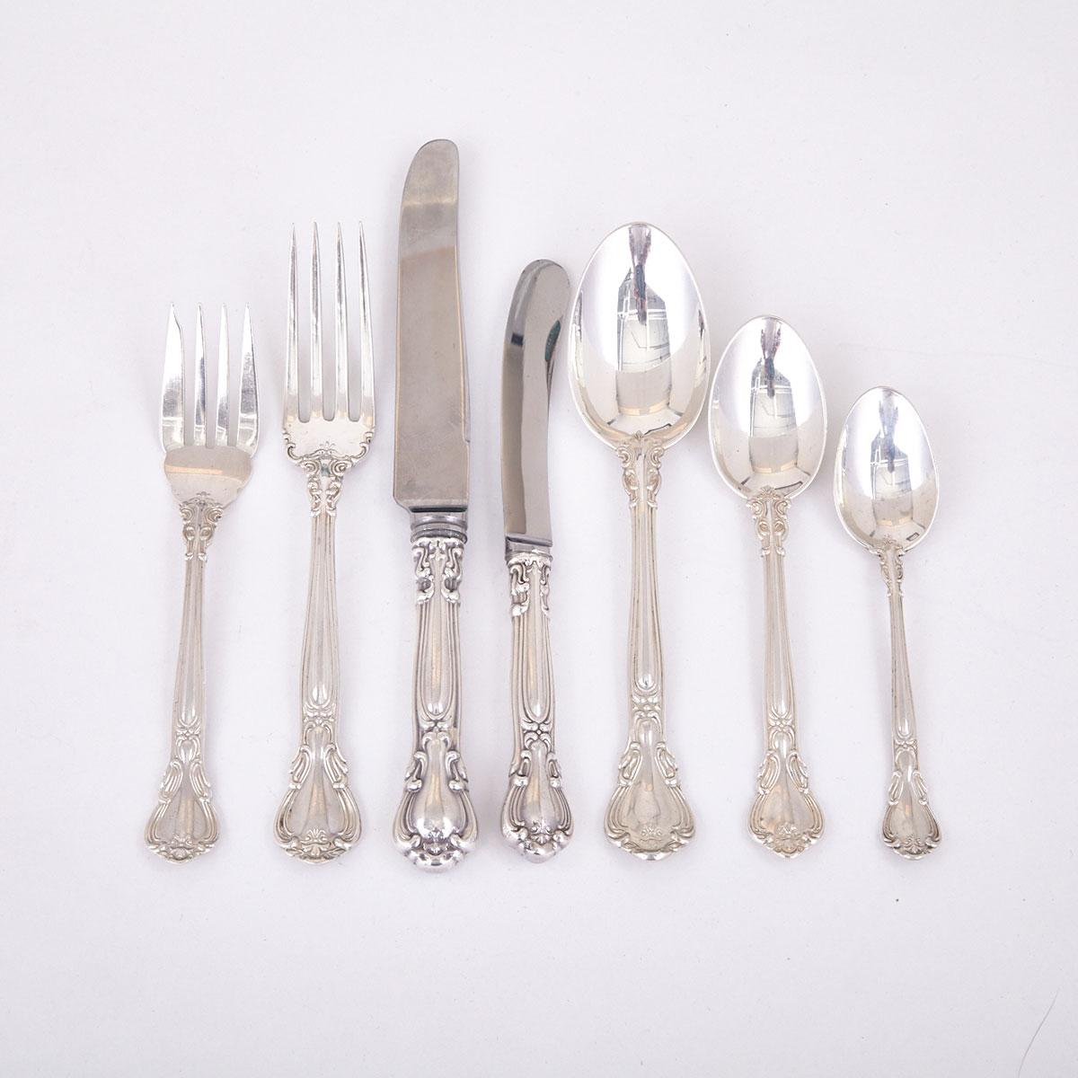Canadian Silver ‘Chantilly’ Pattern Flatware Service, Henry Birks & Sons, Montreal, Que., 20th century
