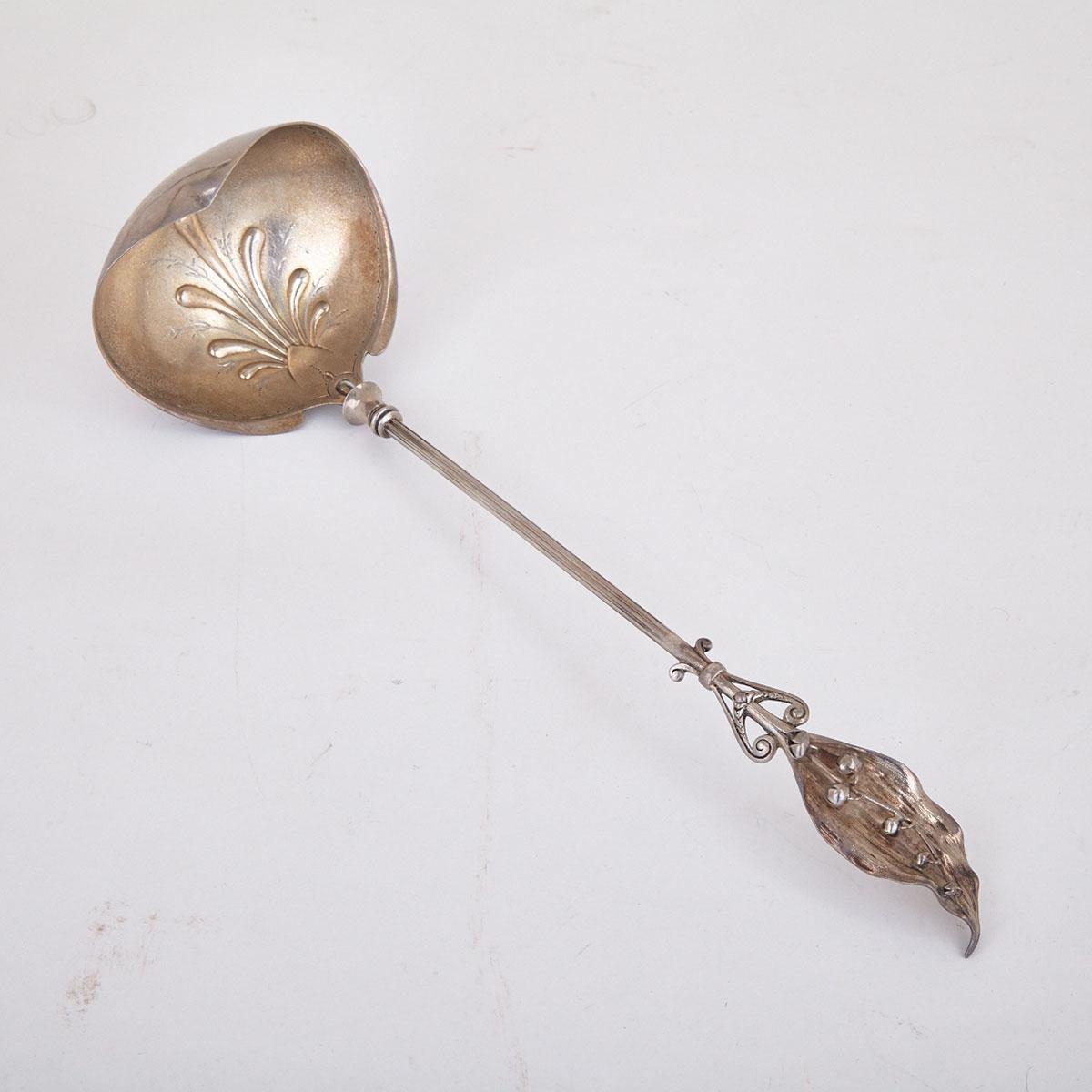 American Silver ‘Lily of the Valley’ Punch Ladle, Gorham Mfg. Co., Providence, R.I., c.1870