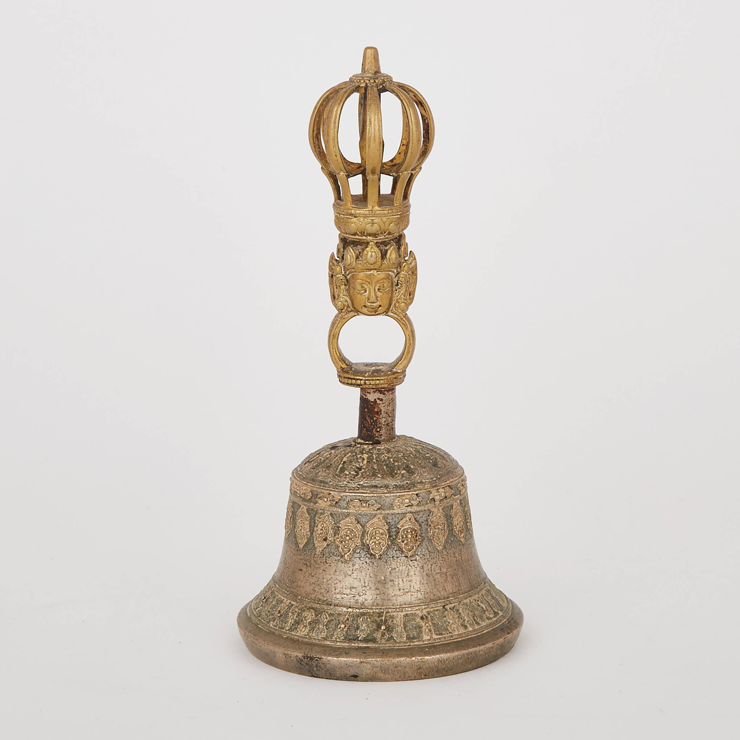 Tibetan Bronze Buddhist Prayer Bell, early 20th century