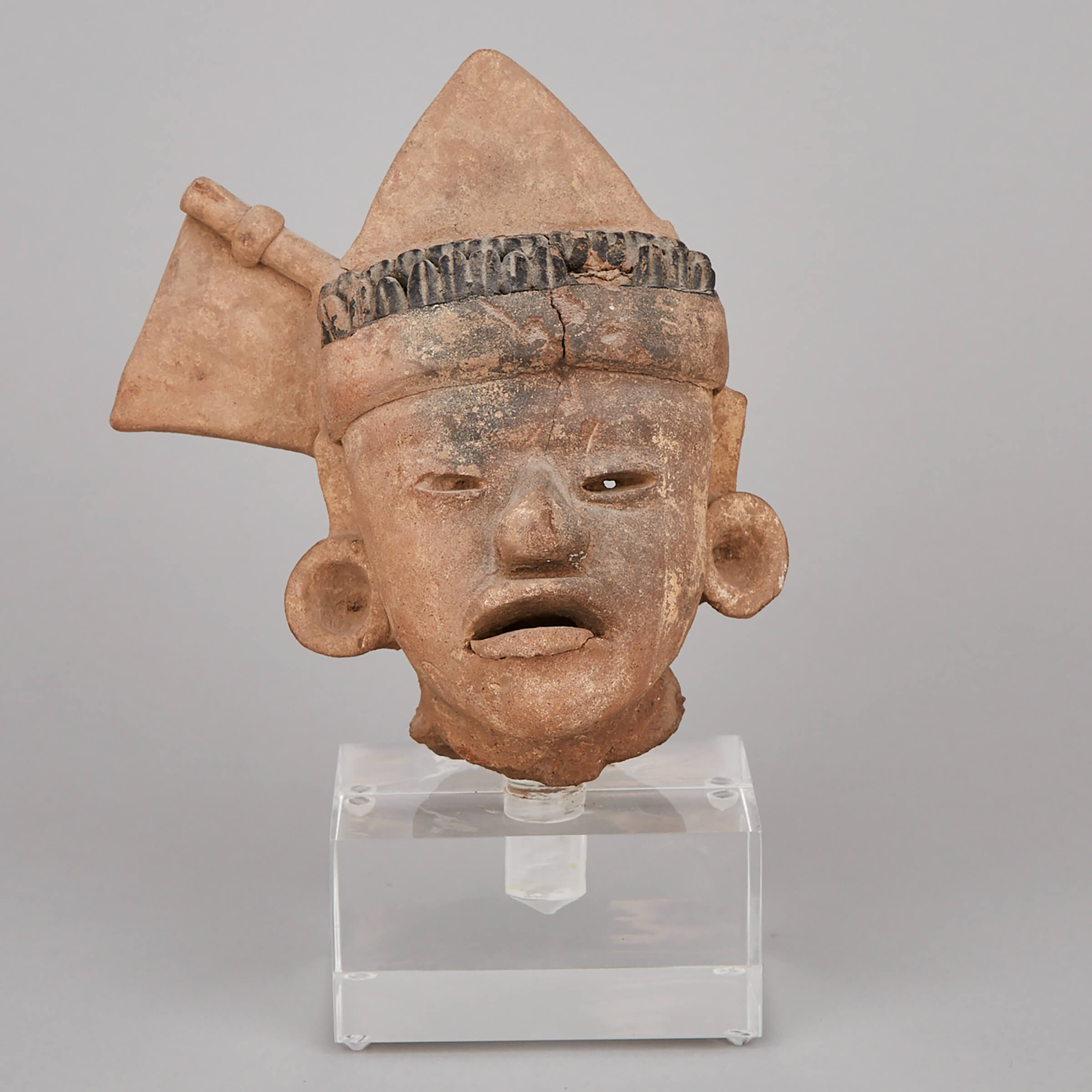 Teotihuacan Terracotta Head Fragment, Central Mexico, 100AD-600AD