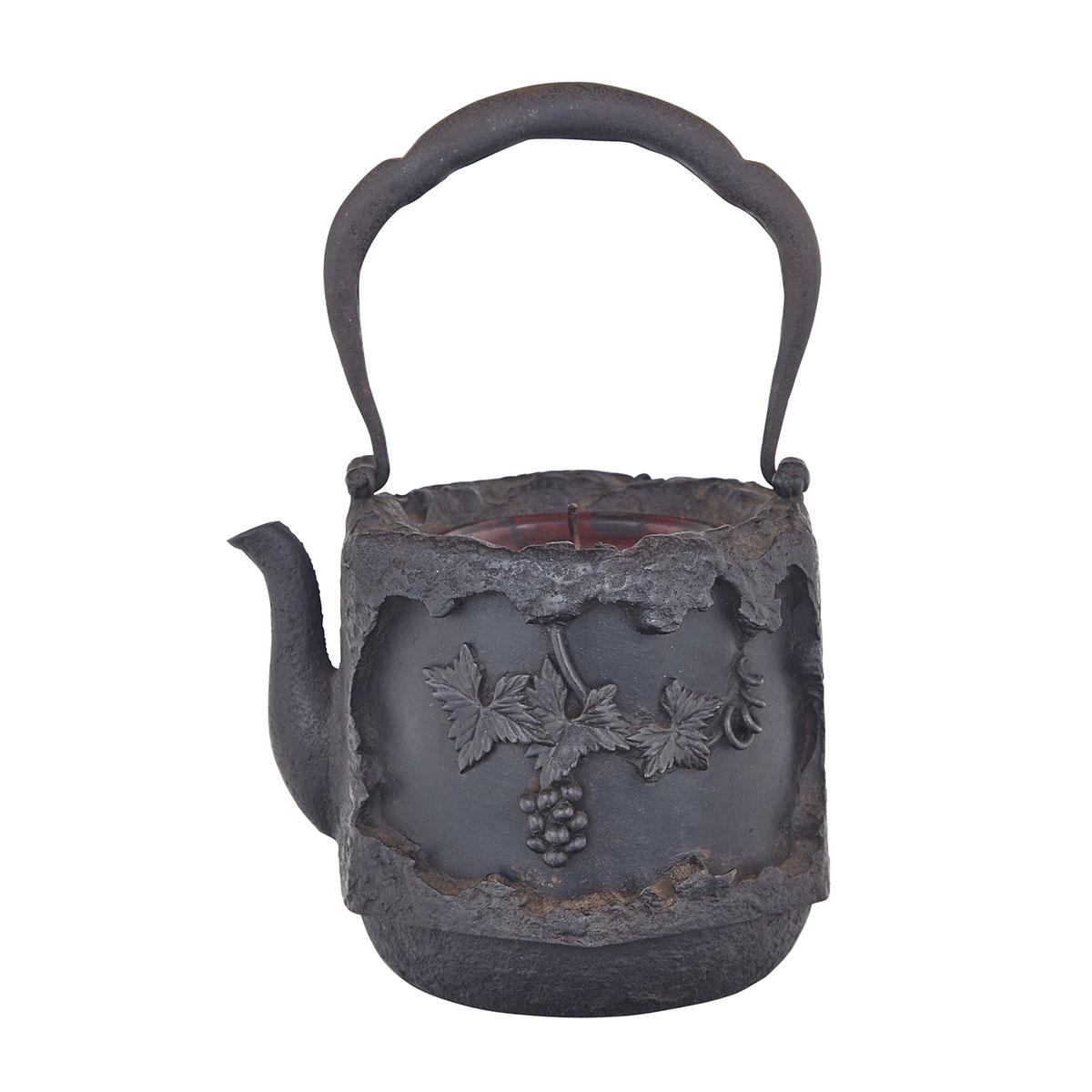 Cast Iron ‘Grape and Squirrel’ Teapot, 19th Century