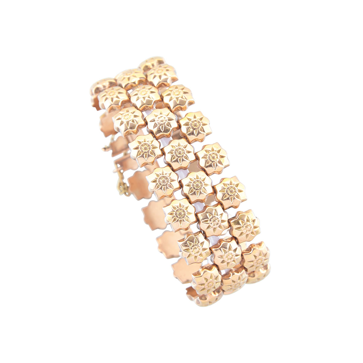 18k Rose Gold Strap Bracelet