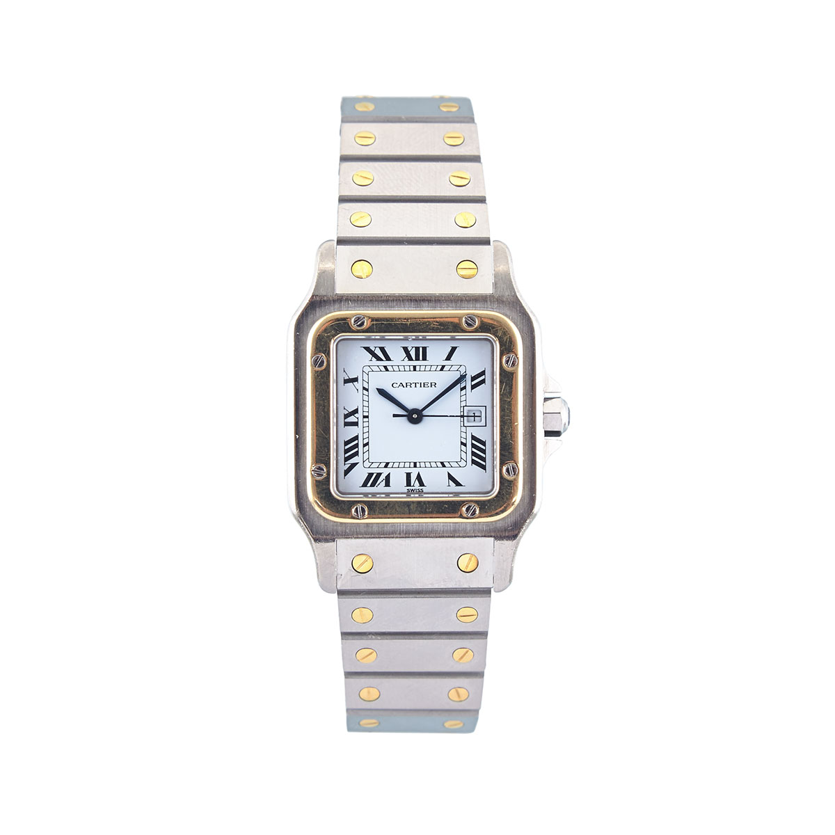 Cartier Santos Automatic Wristwatch With Date