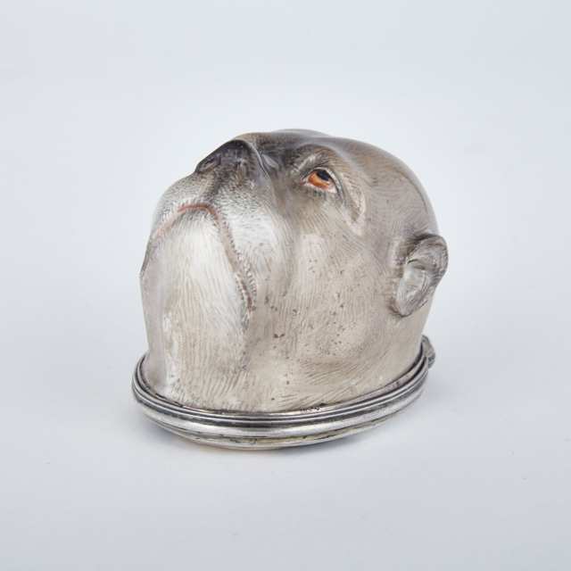 Meissen Pug’s Head Snuff Box, c.1750