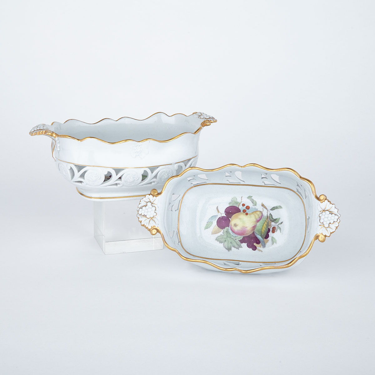 Pair of Ridgway Dessert Baskets, c.1815-20