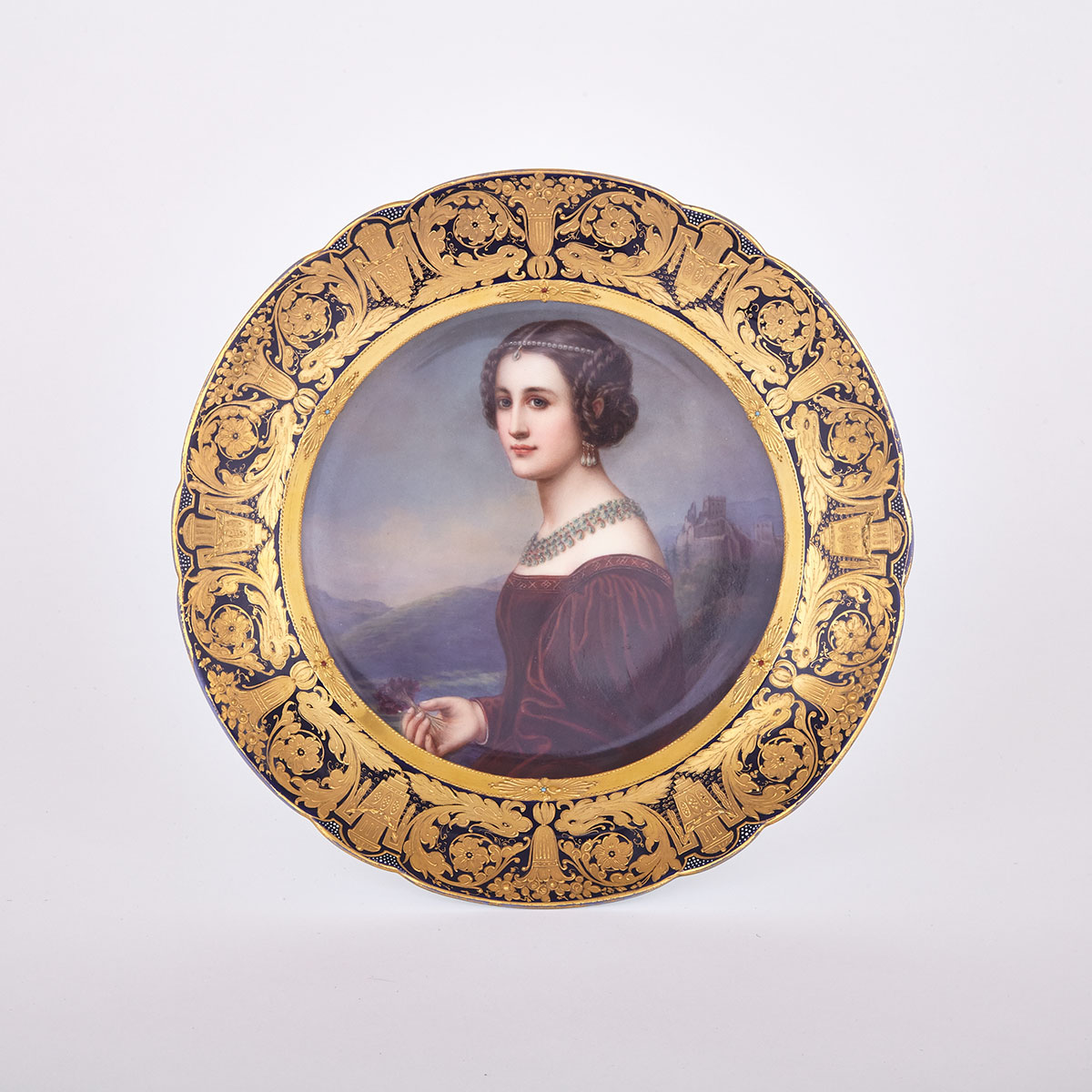 Hutschenreuther ‘Cornelia Vetterlein’ Portrait Plate, early 20th century