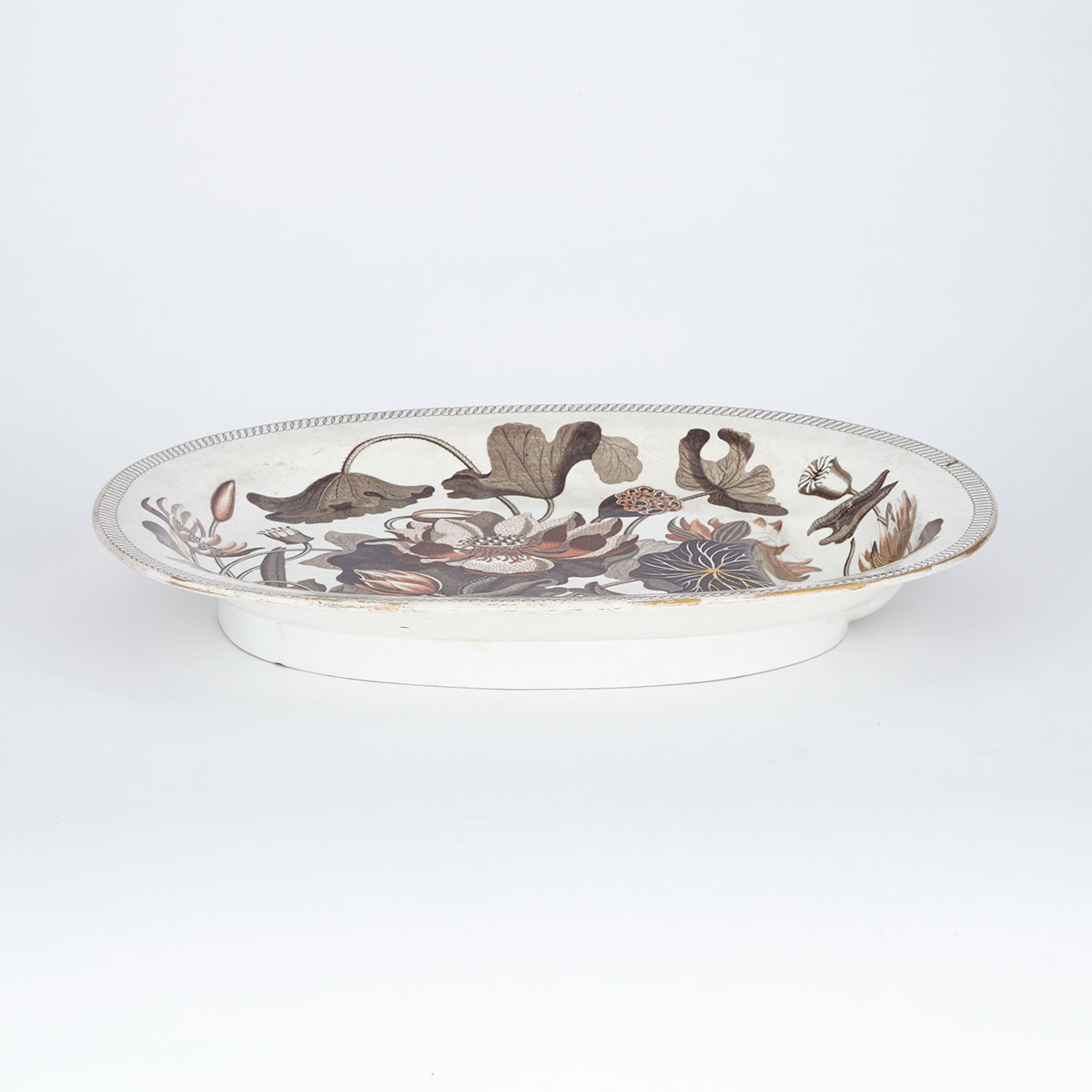 Wedgwood ‘Water Lily’ Pattern Oval Platter, c.1808-11