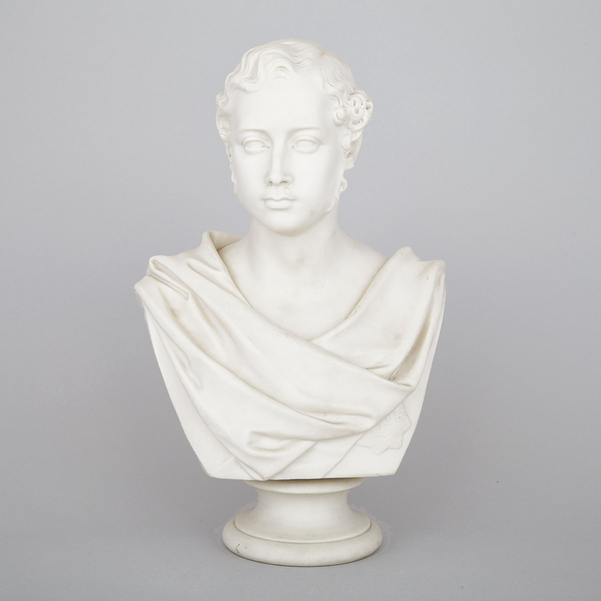Copeland Parian Bust of Edward, Prince of Wales, after Wood, 19th century
