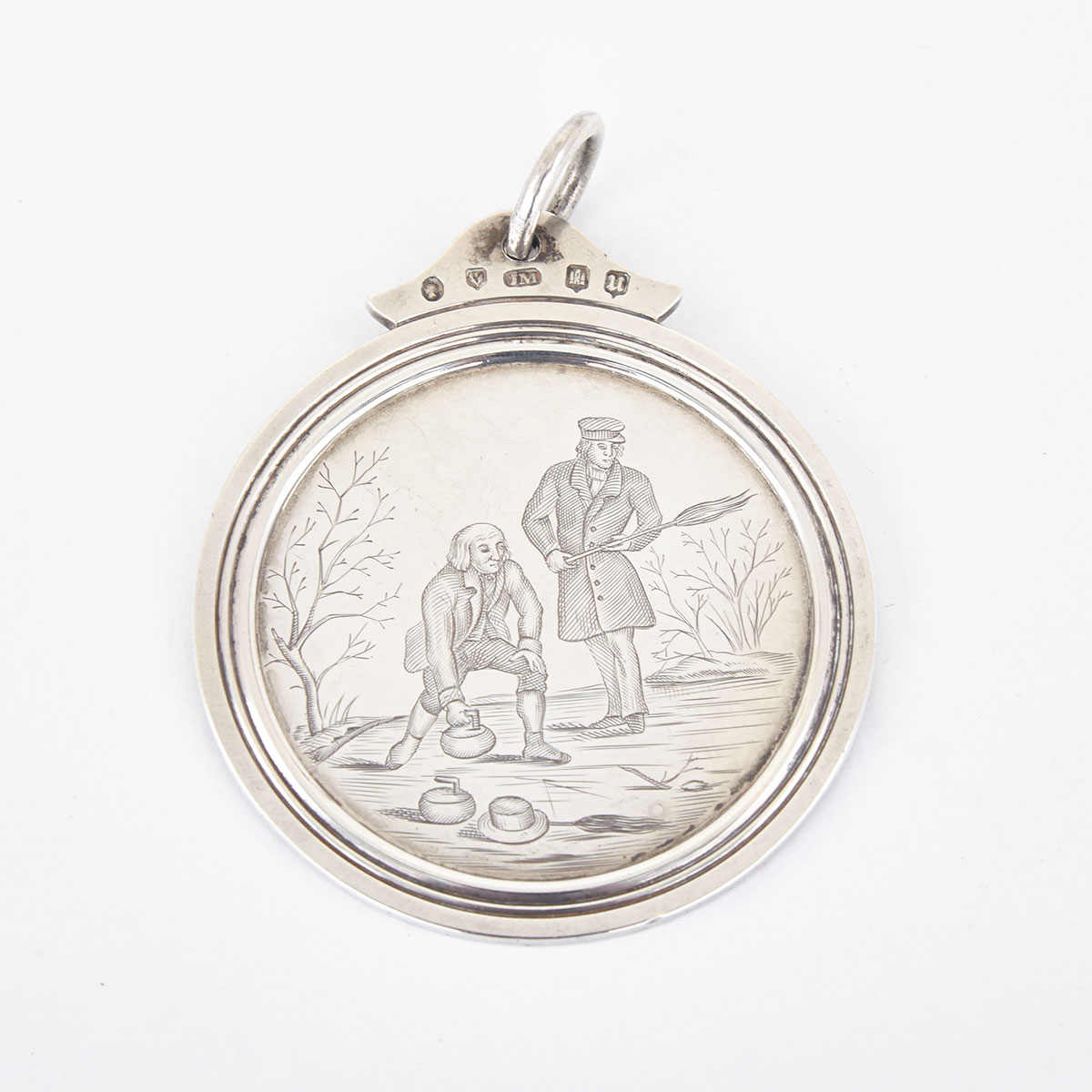Victorian Scottish Silver Curling Medal, James McKay V, Edinburgh, 1851