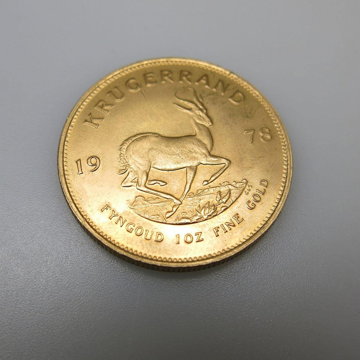 South African 1978 Krugerrand Gold Coin