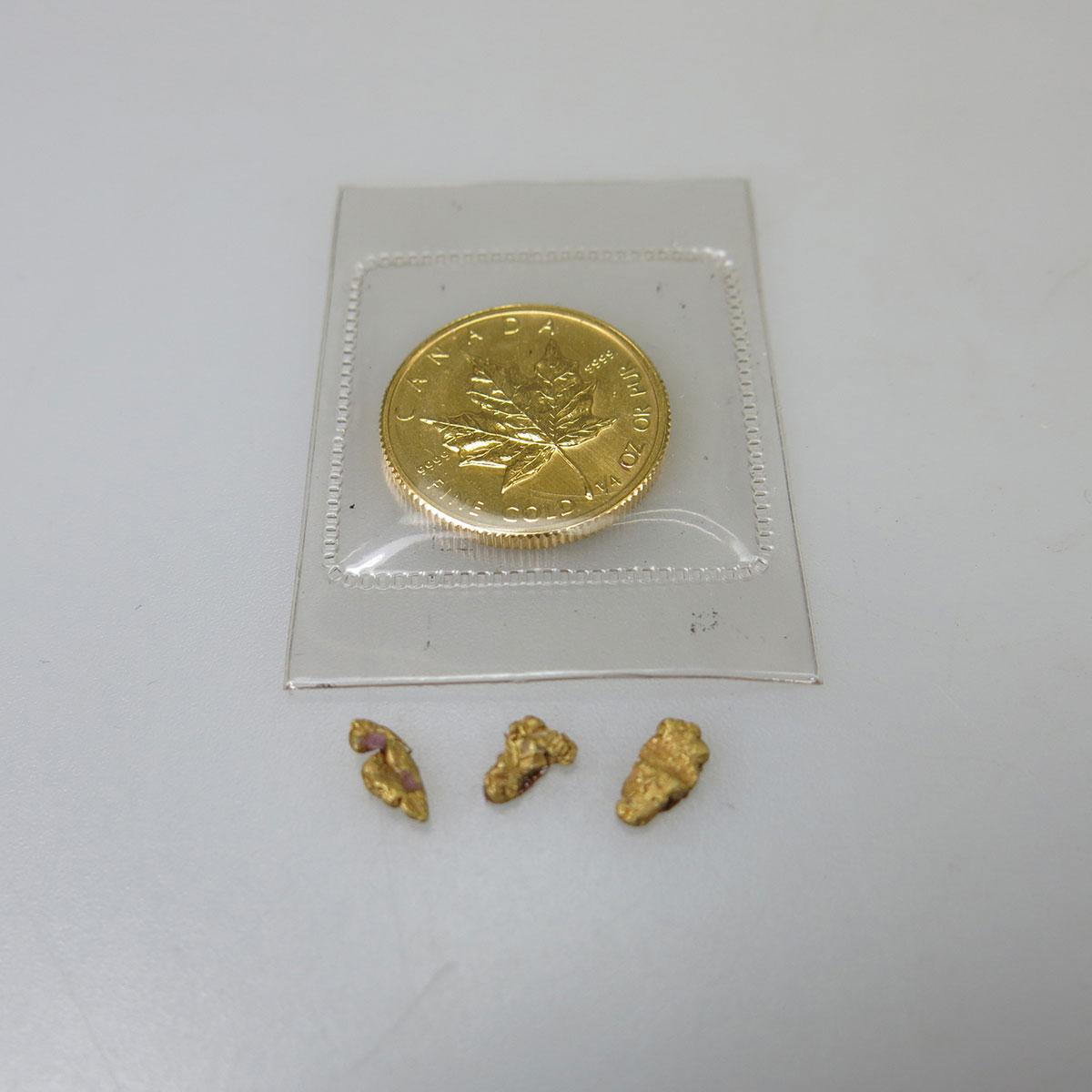 Canadian One Quarter Ounce Gold Maple Leaf Coin