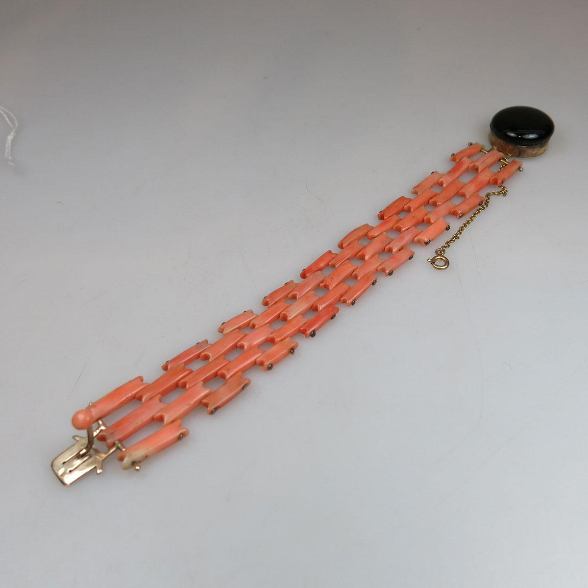 Coral Link Bracelet