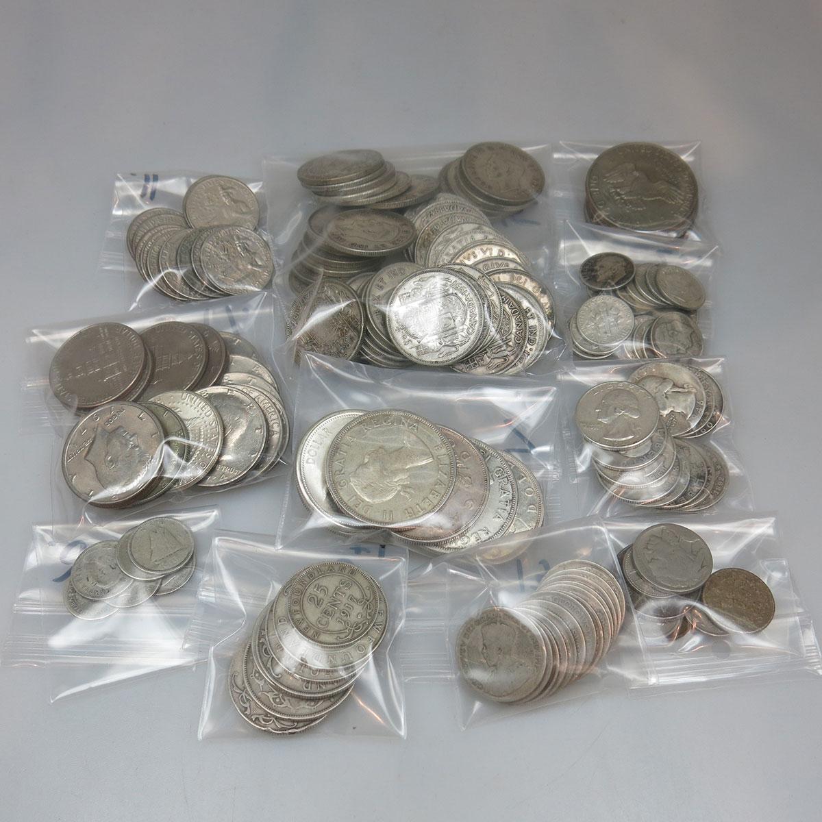 Small Quantity Of Canadian And Foreign Coins