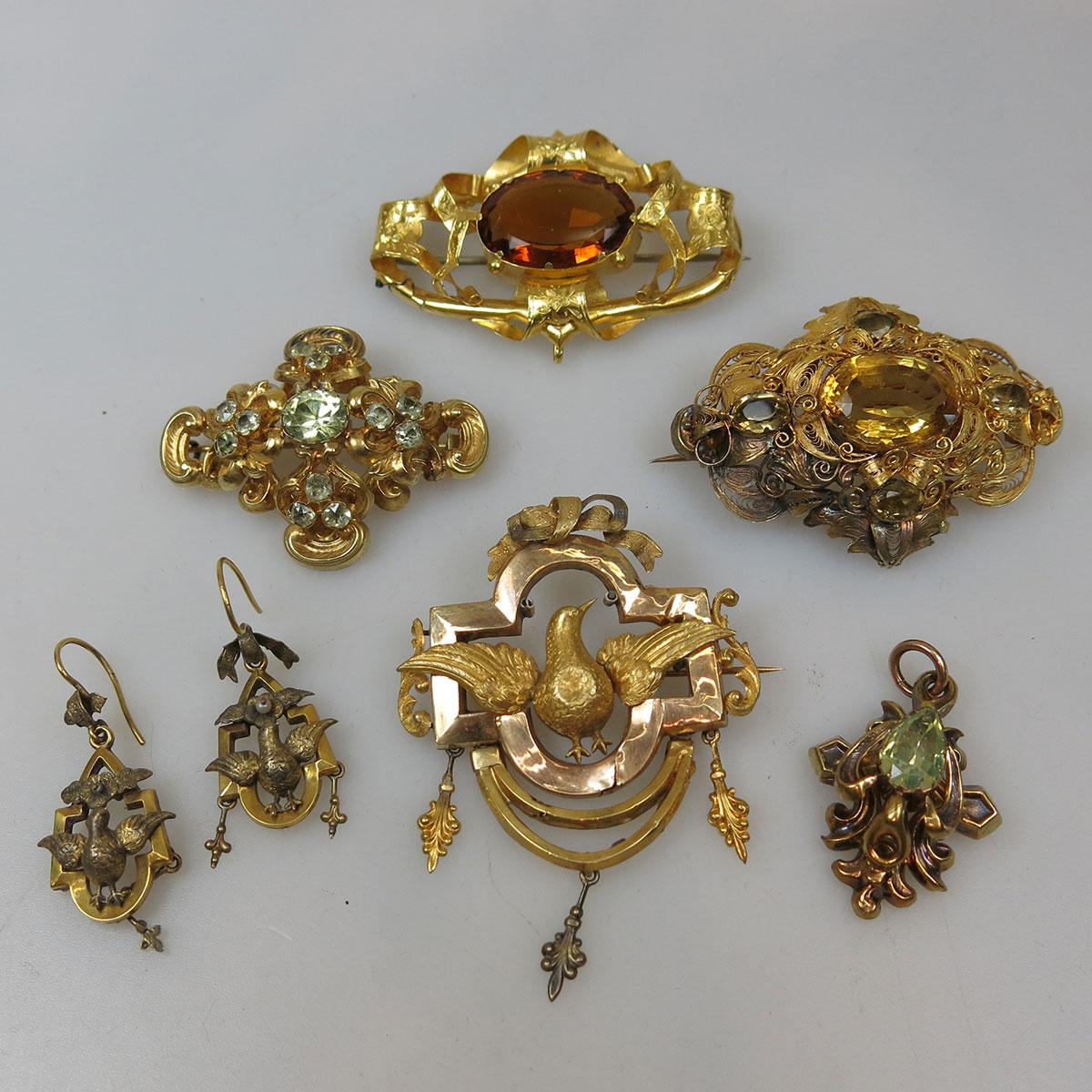 Small Group Of Victorian Jewellery