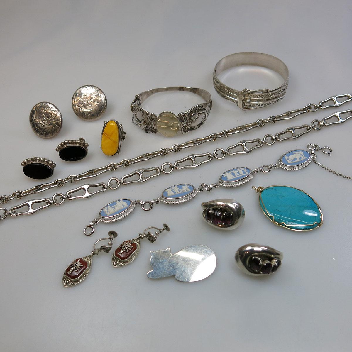 Small Quantity Of Silver And Costume Jewellery
