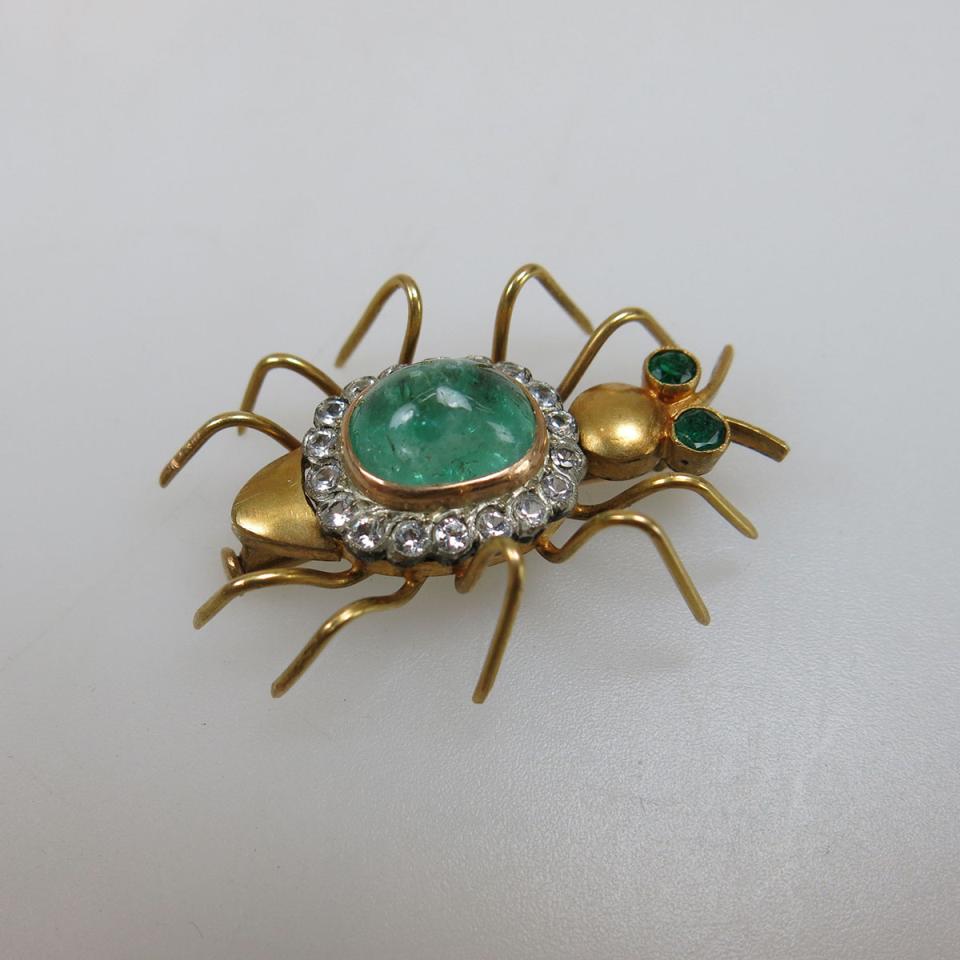 14k Yellow Gold Insect Pin