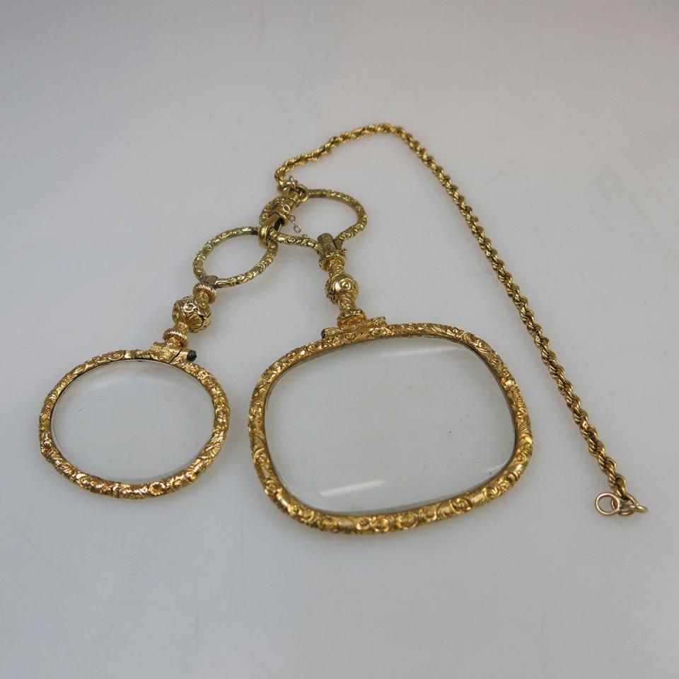 Two Gold-Filled Magnifying Glasses