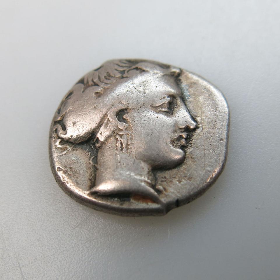 Silver Didrachm Of Neapolis Campania