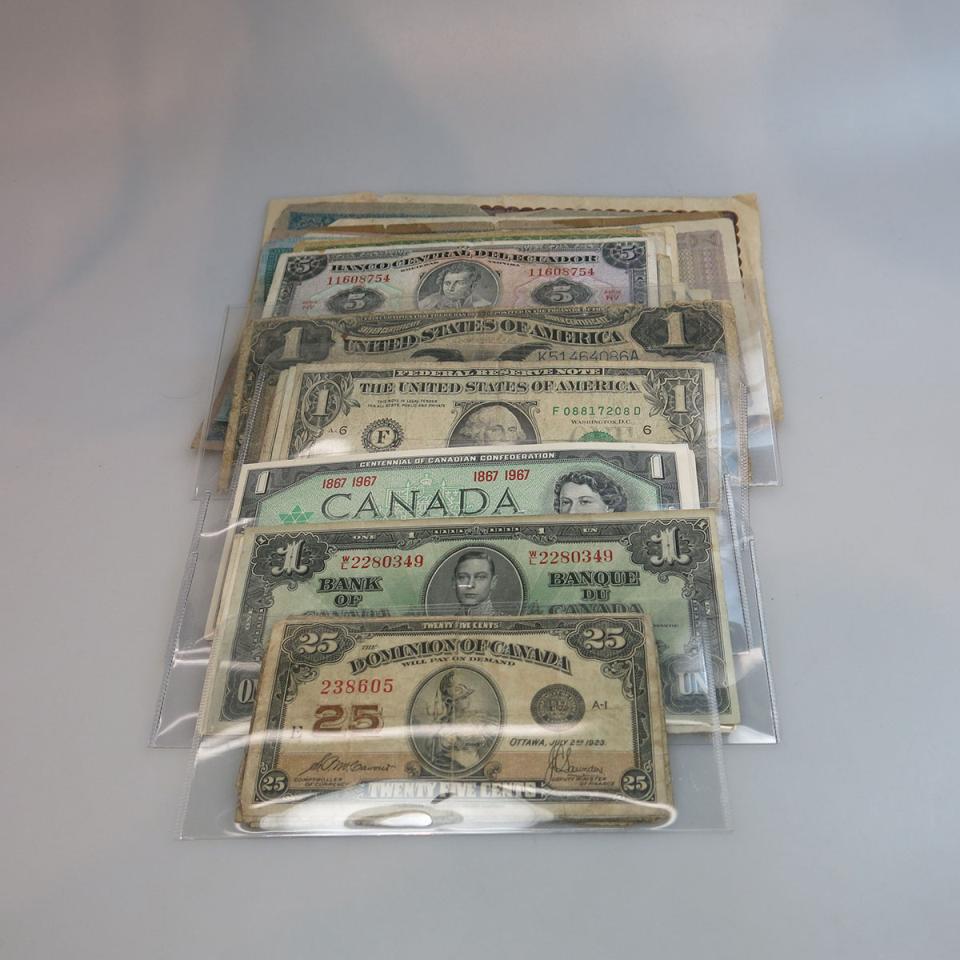 Quantity Of Canadian, American And Foreign Bank Notes