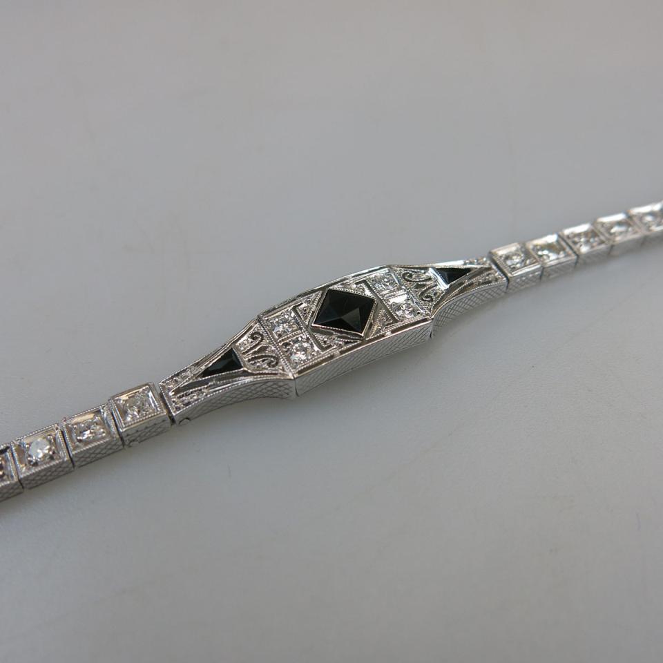 14k White Gold Filigree Bracelet