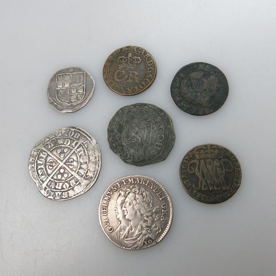 Seven Scottish Coins