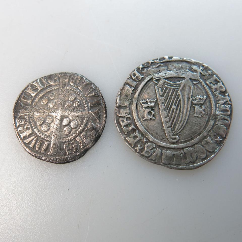 Two Irish Silver Coins