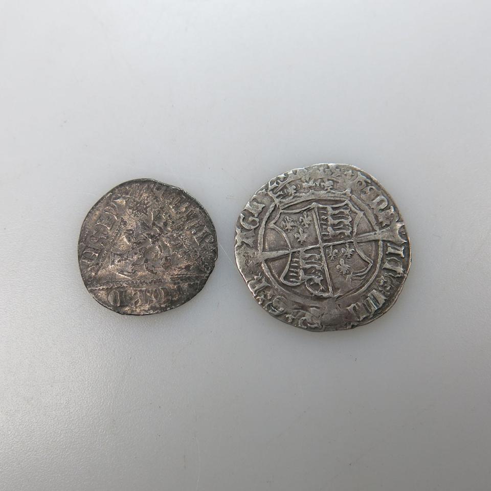 Two Irish Silver Coins