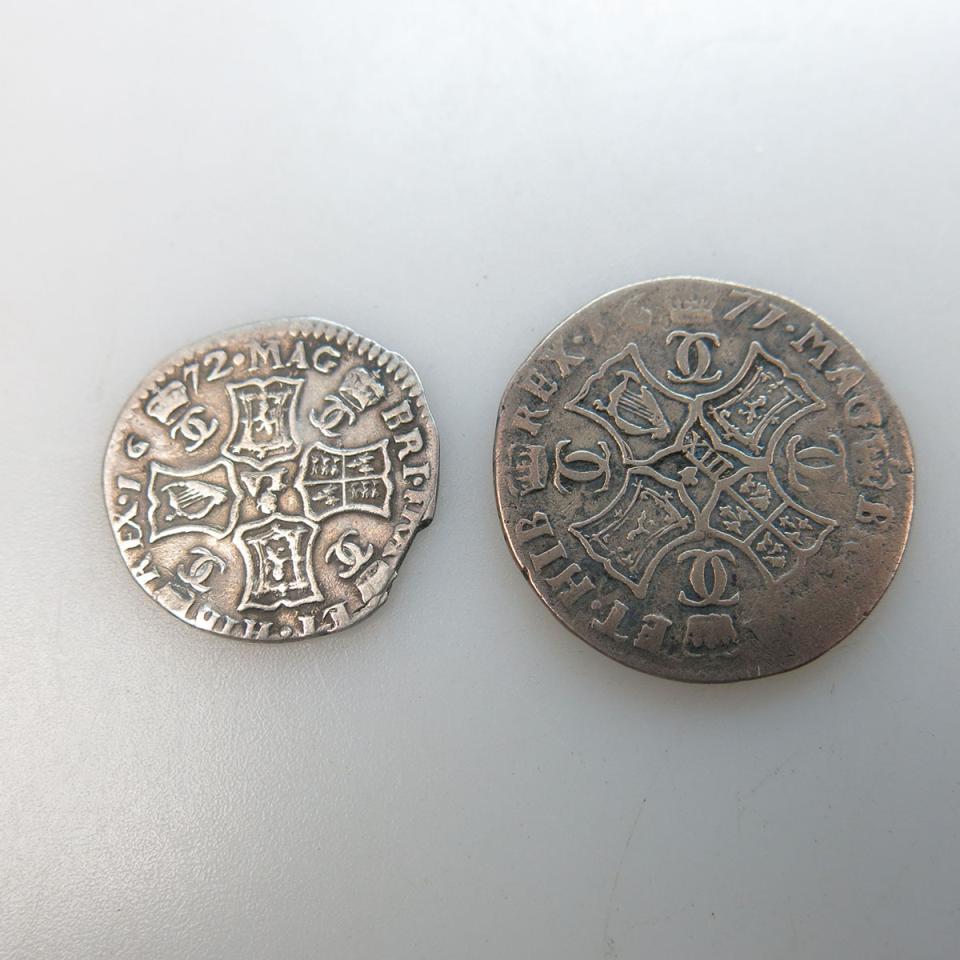 Two Charles II Scottish Coins